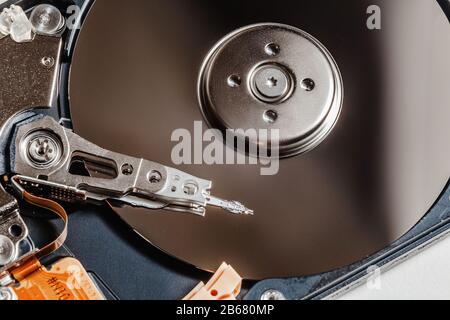 Disque dur isolated on white Banque D'Images