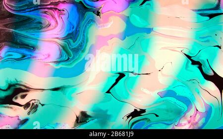 Fond de peinture abstrait liquide. Texture de peinture fluide. Banque D'Images