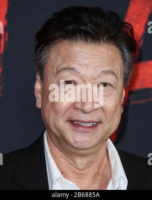 Hollywood, États-Unis. 9 mars 2020. Hollywood, LOS ANGELES, CALIFORNIE, États-Unis - 09 MARS : l'acteur Tzi Ma arrive au World Premiere De Disney's 'mulan', qui s'est tenu au El Capitan Theatre et au Dolby Theatre le 9 mars 2020 à Hollywood, Los Angeles, Californie, États-Unis. (Photo De Xavier Collin/Image Press Agency) Crédit: Image Press Agency/Alay Live News Banque D'Images