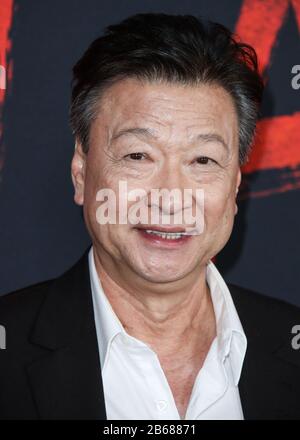 Hollywood, États-Unis. 9 mars 2020. Hollywood, LOS ANGELES, CALIFORNIE, États-Unis - 09 MARS : l'acteur Tzi Ma arrive au World Premiere De Disney's 'mulan', qui s'est tenu au El Capitan Theatre et au Dolby Theatre le 9 mars 2020 à Hollywood, Los Angeles, Californie, États-Unis. (Photo De Xavier Collin/Image Press Agency) Crédit: Image Press Agency/Alay Live News Banque D'Images