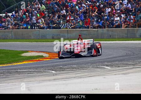 Elkhart Lake, Wisconsin- 23 Juin 2019 : 20 Ed Jones, Émirats Arabes Unis, Ed Carpenter, Ntt Indycar Race At Road America. Banque D'Images