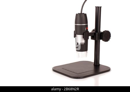 Microscope portable numérique pour la recherche en laboratoire Banque D'Images