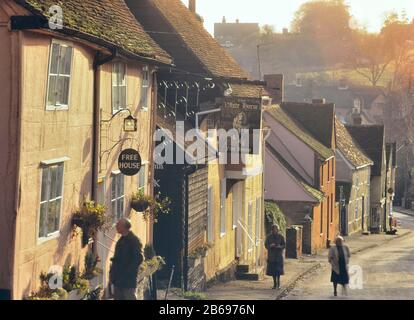 Village de Kersey. Suffolk. Angleterre. ROYAUME-UNI. Vers les années 1990 Banque D'Images