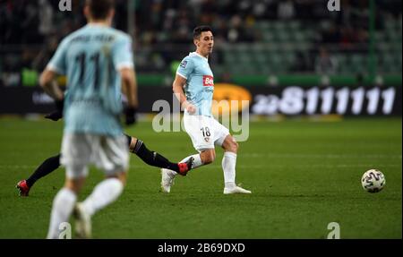 Varsovie, Pologne, 08 Mars 2020: Jeu De Football Polonais De La Top League Ekstraklasa Entre Legia Warszawa Et Piast Gliwice, Patryk Sokolowski (Piast Gliwice) Banque D'Images