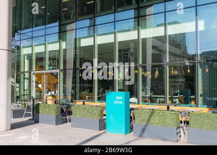 Bar Opus dans Une Snowhill dans le quartier des affaires de Birmingham Banque D'Images