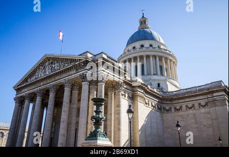 Le Panthéon, monument célèbre à Paris, France Banque D'Images