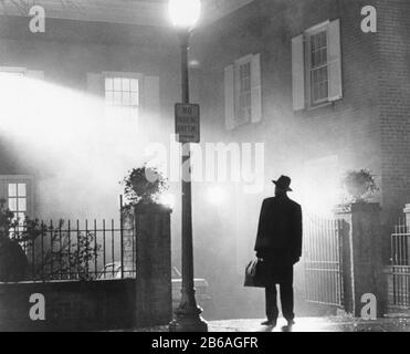 Le film EXORCIST 1973 Warner Bros Pictures avec Max von Sydow Banque D'Images