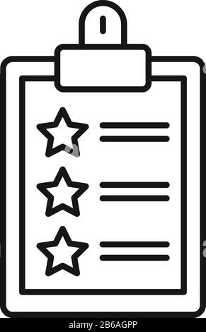 Icône de liste de contrôle SEO. Aperçu seo checklist icône vectorielle pour la conception de sites Web isolée sur fond blanc Illustration de Vecteur