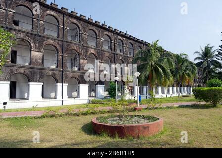 Port BLAIR, INDE - 4 MARS 2020 : prison cellulaire, Port Blair. La prison cellulaire était une prison coloniale où des combattants de la liberté ont été emprisonnés avant l'Inde Banque D'Images