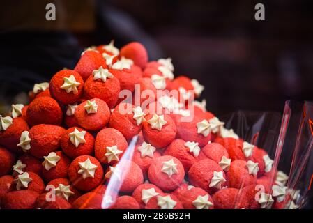 vues rapprochantes des bonbons artisanaux Banque D'Images