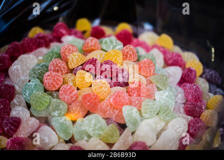 vues rapprochantes des bonbons artisanaux Banque D'Images