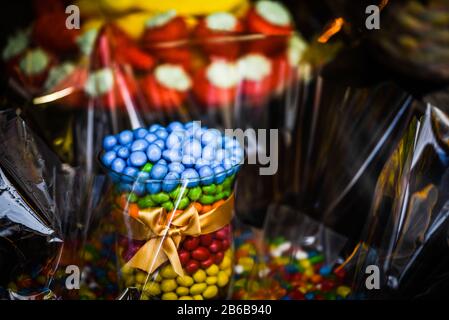 vues rapprochantes des bonbons artisanaux Banque D'Images