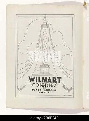 Annonce pour Wilmart de substances. Page du magazine de mode Art-Gout-Beauté (1920-1933) . Fabricant : à concevoir: Delovincourt (bâtiment classé) printmaker: Éditeur anonyme Charles Goy (bâtiment classé) Date: 1929 Caractéristiques physiques: Lithographie matériau: Technique du papier: Lithographie ( technique) Dimensions: Feuille: H 315 mm × W 240 mm Objet: Plaques de mode tissu textile, tissu quand: 1929-19291929 - 1929 Banque D'Images