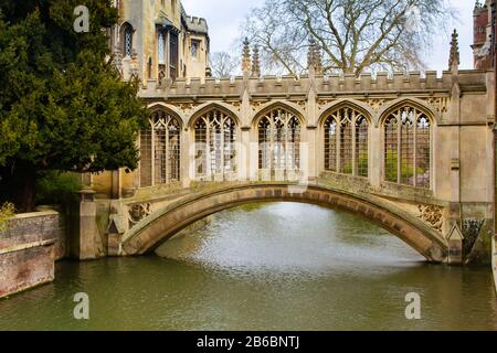 Pont Des Soupirs, St. Johns College, Cambridge Banque D'Images