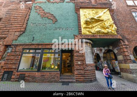 'Der secours Lichtbringer', Paula Modersohn Becker Haus, Böttcherstraße, Altstadt, Brême, Allemagne Banque D'Images