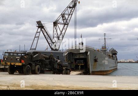 US ARMY / United States Army Atomkanone M65 280 mm / Atomic Cannon M65 11 pouces Annie atomique Banque D'Images