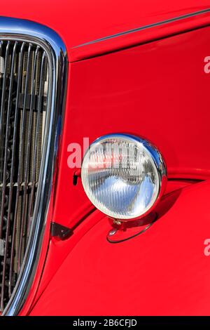 1934 Ford Berline 2 portes (Tudor), tige annuelle, Temecula, Californie, USA Banque D'Images