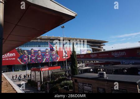 Stade Camp Nou Du Fc Barcelone, Barcelone, Espagne Banque D'Images