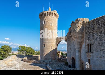 Le castell de Bellver à Palma de Majorque Banque D'Images