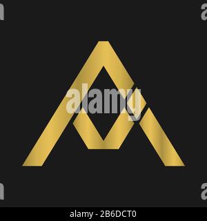 A , ai , logo lettre IA avec typographie moderne créative et logo monogramme abstrait Illustration de Vecteur