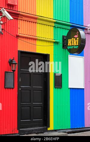 Bar Gay Sur Klapstigur, Reykjavik, Islande, Europe Banque D'Images