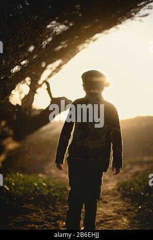 Silhouette de l'armée Luke Banque D'Images