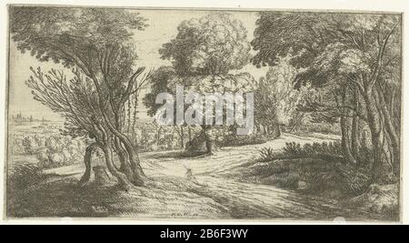 Boslandschap Forest Landscape Type d'objet: Photo Numéro d'article: RP-P-1879-A-3222Catalogusreferentie: Holllstein Dutch 33-2 (2) Bartsch 42 Inscriptions / marques: Marque du collectionneur, centre inférieur inversé, estampillé: Lugt 2228 marque du collectionneur , verso gauche, estampillée : ronde et bleue (non visible) Description: Paysage boisé avec un ervelaar de repos. Fabricant : printmaker: Lucas van Uden (bâtiment classé) dans sa conception: Lucas van Uden Éditeur: Frans van den Wijngaerde (propriété cotée) Lieu de fabrication: Pays-Bas Date: 1605 - 1673 Caractéristiques physiques: Gravure et engring matériel: Papier T Banque D'Images