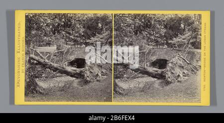 Pont au-dessus du citron, avec au premier plan un arbre tombé Newton Pont sur le Lemon Stream (objet titre) Pont au-dessus du Lemon, au premier plan un arbre tombé newton-Pont sur le Lemon Stream. (Titre objet) Type de bien: Photo stéréo Numéro d'article: RP-F F04629 Inscriptions / marques: Numéro, recto, imprimé: '1753.'opschrift, recto, imprimé: Devonshire Illustré. Par Francis Bedford.' Fabricant : Photographe: Francis Bedford (propriété cotée) Fabrication De Place: Newton Abbot Dating: CA. 1850 - ca. 1880 Caractéristiques physiques: Matériaux d'impression de l'albumen: Papier carton technique: Albumen pri Banque D'Images