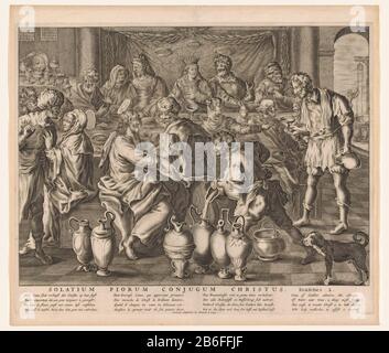 Gravure Ancienne - Mariage à Cana - Bierweiler - Vers 1820 - Religieux - Originale