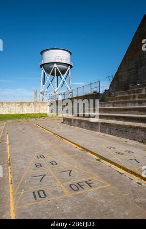 Prison pénitentiaire fédérale d'Alcatraz à San Francisco, Californie, États-Unis Banque D'Images