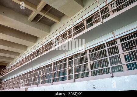 Prison pénitentiaire fédérale d'Alcatraz à San Francisco, Californie, États-Unis Banque D'Images