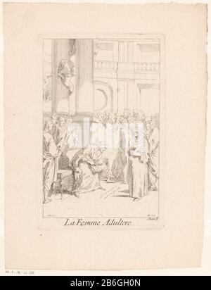 Christ et l'adultère la femme Adultere (titre) vie et passion du Christ (titre de la série) la vie de Jésus NS C (titre de la série) Christ et l'adultère vrouwLa femme Adultere (titre objet) vie et passion du Christ (titre de la série) la vie de N.S. Jesus C. (titre de la série) Type de bien: Photo Numéro de l'article: RP-P-OB-43.688Catalogusreferentie: IFF 18e siècle 729 Inscriptions / marques: Marque du collectionneur, verso, estampillée: Lugt 2228 Fabricant: Graveur Gabriel Huquier (bâtiment classé) graveur Jacques Huquier (possible) à concevoir: Claude Gillot (bâtiment classé G) Éditeur Banque D'Images