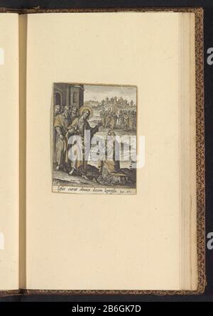 Life Sauveur Jesus Christ Geneesm de Tien melaatsen diverses icônes de Adrian Collaert explicite (servietitel op object) Christ heals ten lepers vita Iesu Salvatoris varijs iconibus ab Adriano Collaert expressa (titre de la série objet) Type de propriété: Imprimer Numéro de série 28 / 35Objectrefermer: RP-P-2016-737-3-30e Hollogmerstein Description: Christ guérit dix lépers. Partie de la série d'images sur la vie de Christ: Vita Iesu Salvatoris varijs iconibus ab Adriano Collaert expressa. Dans l'album photo avec deux jeux de 34 et 25 images avec Banque D'Images