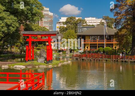 Jardin Japonais, jardin japonais, Buenos Aires, Argentine Banque D'Images