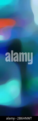 fond de format vertical flou avec bleu pâle, turquoise moyen et bleu très foncé et espace pour le texte. Banque D'Images