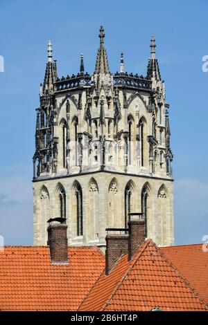 Liebfrauen-Überwasserkirche Überwasserkirchplatz, Münster, Nordrhein-Westfalen, Deutschland Banque D'Images