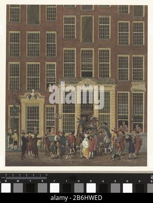 La librairie et le bureau de loterie de Jan de Groot sur Kalverstraat à Amsterdam de boekhandel en het loterijkantoor van Jan de Groot in de Kalverstraat te Amsterdam Type d'objet : tekening aquakarel Objectnummer: RP-T-1921-463 Fabricant : naar schilderij van: Isaac Ouwater: Anoniem Dating: 1758 - 1843 Rapporteur pour avis physique: Penseel in dekverf in kleuren matériau: Papier dekverf waterverf Techniek: Penseel Dimensions: H 237 mm × b 208 mm Sujet: Noms de villes et villages (avec NOM)noms de bâtiments historiques, sites, rues, etc. (KALVERSTRAAT)librairie historique, booksellerper Banque D'Images