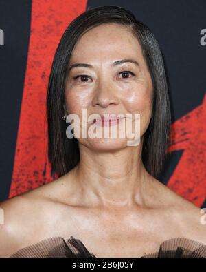 Hollywood, États-Unis. 9 mars 2020. Hollywood, LOS ANGELES, CALIFORNIE, États-Unis - 9 MARS : Rosalind Chao arrive à la première mondiale de Disney's 'mulan' tenue au El Capitan Theatre et Dolby Theatre le 9 mars 2020 à Hollywood, Los Angeles, Californie, États-Unis. (Photo De Xavier Collin/Image Press Agency) Crédit: Image Press Agency/Alay Live News Banque D'Images