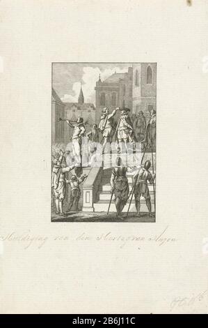 Le duc d'Anjou a honoré Anvers, 1582 Honoré d'Anjou Antwerp, 19 février 1582. Sur scène il obtient le cloak et le chapeau du duc de Brabant. Fabricant : printmaker: Reinier Vinkeles (i) printmaker Cornelis Bogert to drawing: Jacobus Buys Post production: Netherlands Date: 1780 - 1795 Caractéristiques physiques: Matière de gravure : technique du papier: Dimensions de gravure: Feuille: 163 mm × h 111 b mToelichtingGebruikt comme illustration dans: J. Fokke, Histoires des Pays-Bas pour la jeunesse des pays autochtones, Johannes Allart, Amsterdam 1783 à 1795, 25 parties, vol. V, pl. V. Objet: Entrée triomphale Banque D'Images