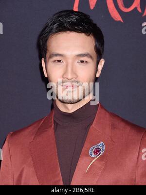 Hollywood, CA - 09 MARS : Yoson An assiste à la première de Disney's 'mulan' au théâtre El Capitan le 09 mars 2020 à Hollywood, Californie. Banque D'Images