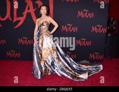 Hollywood, CA - MARS 09: Ming-Na Wen assiste à la première de Disney's 'mulan' au théâtre El Capitan le 09 mars 2020 à Hollywood, Californie. Banque D'Images