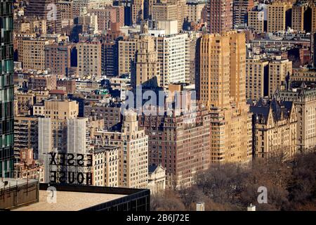 New York ville Manhattan gratte-ciel Upper West Side appartements Banque D'Images