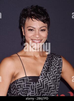 Hollywood, CA - MARS 09: Carly Hughes assiste à la première de Disney's 'mulan' au El Capitan Theatre le 9 mars 2020 à Hollywood, Californie. Banque D'Images