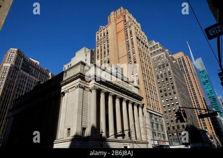 New York Manhattan architecture néoclassique Greenwich Savings Bank (Haier Building) o Sixième Avenue et fermé en 1981 Banque D'Images