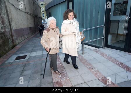 Menchu Álvarez del Valle, est journaliste de radio espagnole et grand-mère paternelle de la Reine d'Espagne, Letizia Ortiz Rocasolano.Ribadesella, Asturies Banque D'Images