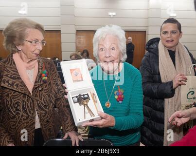 Menchu Álvarez del Valle, est journaliste de radio espagnole et grand-mère paternelle de la Reine d'Espagne, Letizia Ortiz Rocasolano.Ribadesella, Asturies Banque D'Images