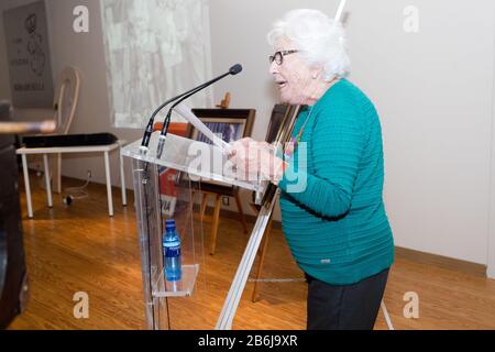 Menchu Álvarez del Valle, est journaliste de radio espagnole et grand-mère paternelle de la Reine d'Espagne, Letizia Ortiz Rocasolano.Ribadesella, Asturies Banque D'Images