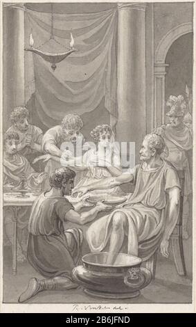 Le suicide de Seneca et de son épouse le suicide de Seneca et son épouse Type d'objet: Dessin Numéro d'objet: RP-T-00-1195 Fabricant : dessinateur: Reinier Vinkeles (I) Dating: 1804 Caractéristiques physiques: Stylo ou pinceau en matière grise: Technique d'encre papier: Plume / pinceau dimensions: 135 mm × h b 85 mmToelichtingOntwerp pour la prise d'engraissement par Ludwig Portman dans les Histoires de M. Stuart ', 1804, vol. 24 T.O. p. 164. Objet: Mort ou Seneca: Sur l'ordre de Nero, il coupe ses veines Benthiques, généralement assis dans un bassin ou un bain ou de l'eau, puis prend une dose ou empoisonneWie: Lucius Annaeus Seneca Banque D'Images