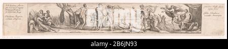 Détail pichet avec le Parisoordeel détail d'un pichet de Charles I, roi d'Angleterre. Une frise représentant des scènes Du Verdict de Paris : A gauche un dieu de l'eau avec deux femmes, en plus des trois déesses Hera, Aphrodite et Athena, à droite est Paris sur une souche d'arbre, Mercure se tient à côté de lui avec une pomme dorée en main, à droite est Jupiter à côté d'un ange avec une couronne dans sa main. Fabricant : printmaker Jacob Neefs (propriété cotée) à la peinture de Peter Paul Rubens (propriété cotée) conçu par Theodoor Rogier Éditeur: Gilles Hendricx (propriété cotée) Lieu de fabrication: Anvers Date: 163 Banque D'Images