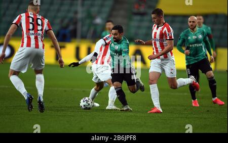 Varsovie, Pologne, le 29 février 2020: Jeu de football polonais de la Top League Ekstraklasa entre Legia Warszawa et Cracovie: Banque D'Images